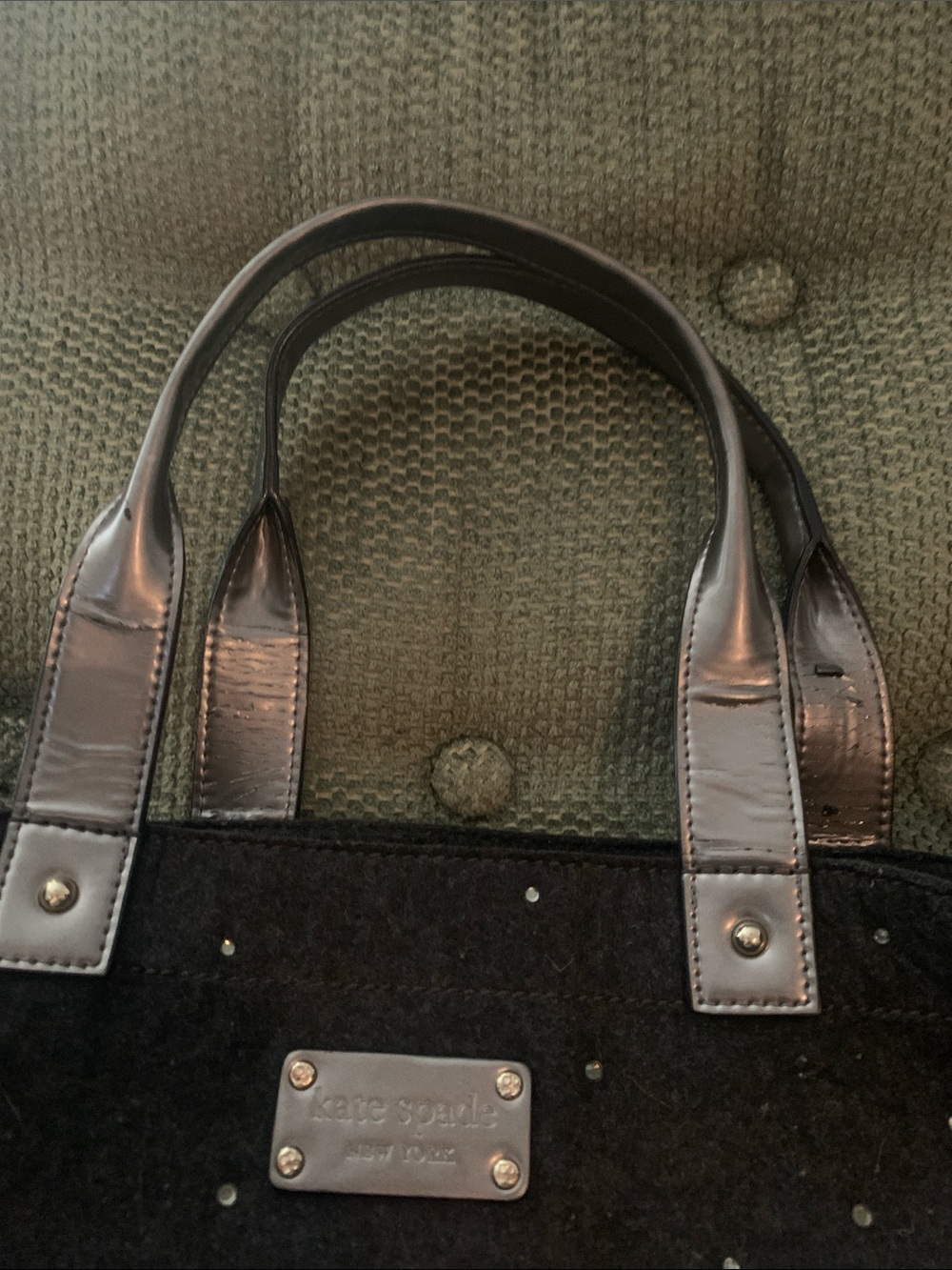 kate spade Black Studded Tote - Picture 11 of 13